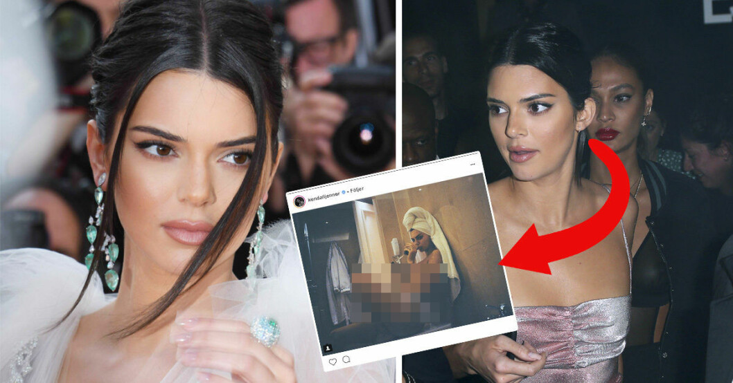 Kendall Jenner anklagas för att ha använt Photoshop för att göra sin midja smalare på en bild.