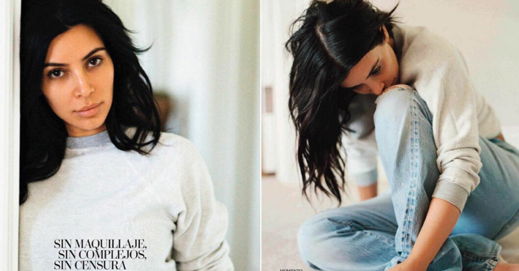 Kim Kardashian är helt osminkad i nya Vogue – och hon är hur fin som helst