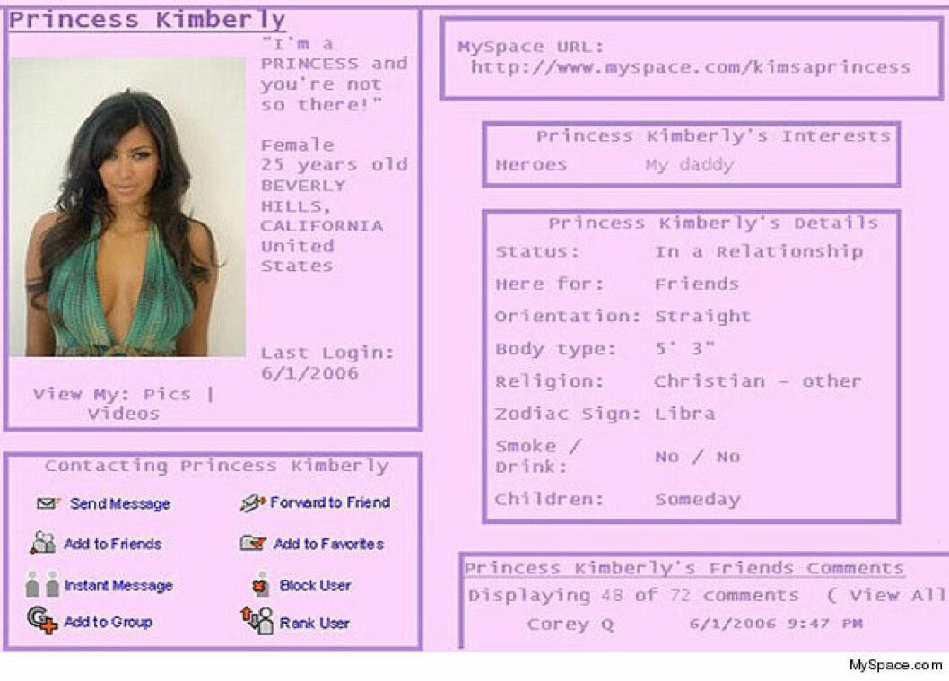 Via: Myspace kimkardashian