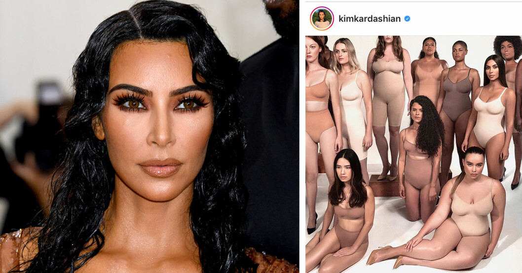 Kim kardashian möter kritik efter nya underkläderna