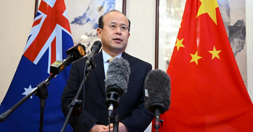 Kinas ambassadör i Australien, Xiao Qian. Ingen hittad efter förlisning av fiskefartyg