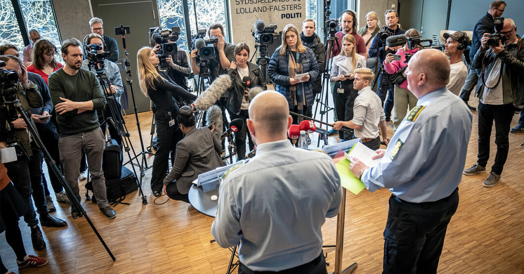 Presskonferens om den häktade 32-åringen.