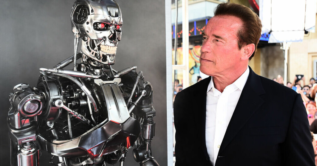 Kommer AI att försöka utplåna människorna likt Arnold Schwarzeneggers mekaniska avbild i "Terminator"? Arkivbild. Forskare: AI-larmen varnar om fel saker