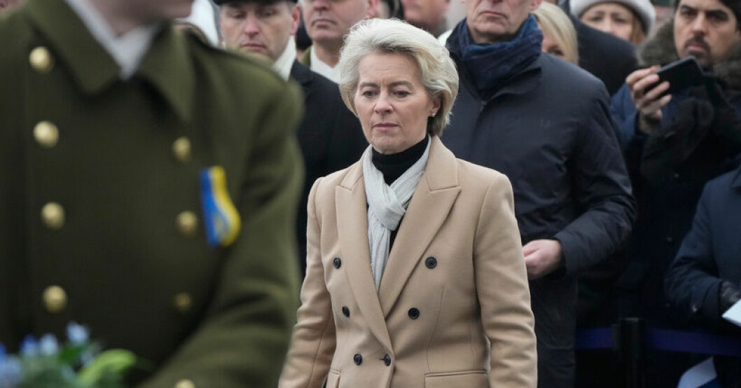 Kommissionens ordförande Ursula von der Leyen. Arkivbild. EU lägger till ytterligare 120 på sanktionslista