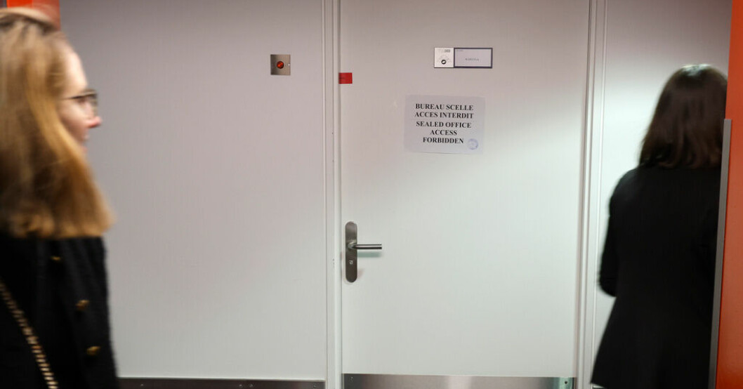 Korruptionsanklagade EU-parlamentsledamoten Eva Kailis kontor i parlamentets byggnader i Strasbourg. Härvan kring Kaili och hennes sambo fortsätter att svälla. Arkivfoto. Nya tillslag i EU:s mutskandal