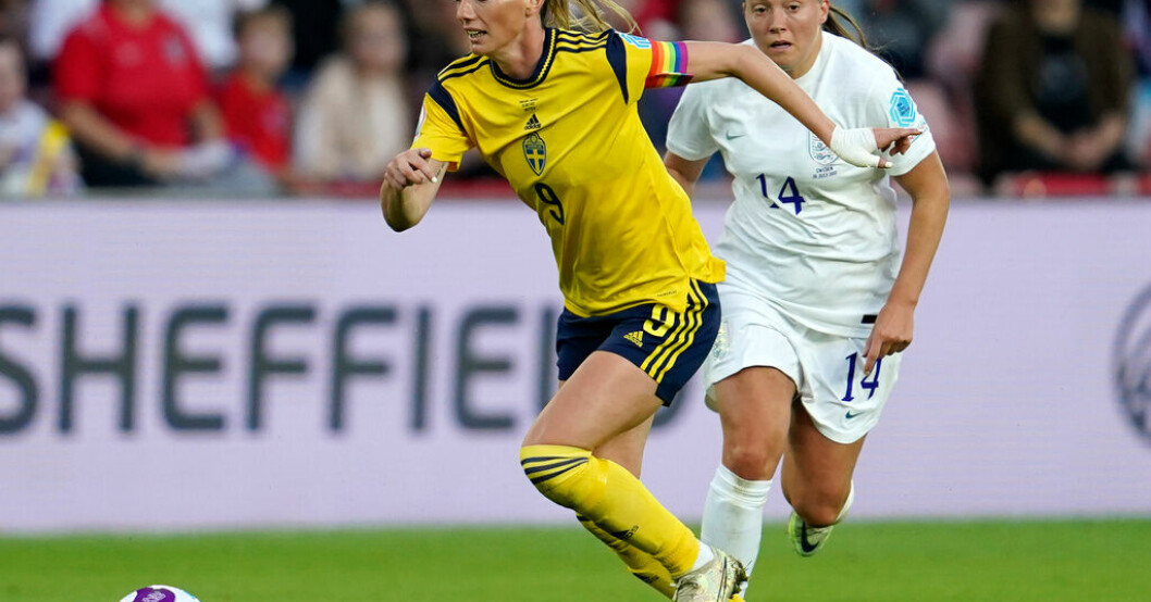 Kosovare Asllani och Sverige inleder Nations League-spelet i höst. Arkivbild. Sverige mot Spanien i kamp om OS-platser