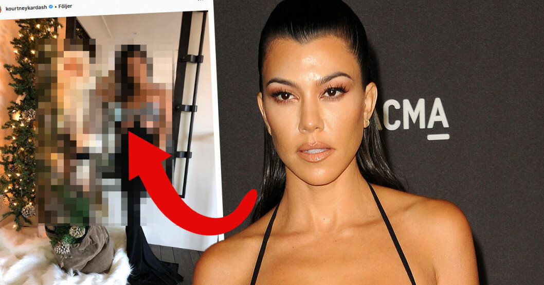 Kourtney Kardashian anklagas för photoshop efter missen i bilden