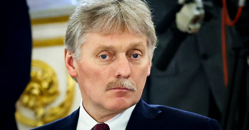 Kremls talesperson Dmitrij Peskov under ett möte i Moskva den 6 april. Arkivbild. Kreml: Planerar ingen ny mobiliseringsvåg