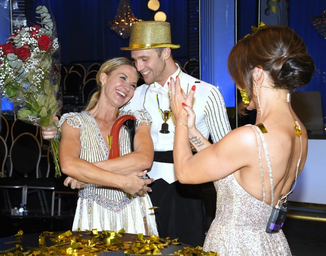 Lyckan var total när Kristin Kaspersen och Calle Sterner kammade hem vinsten i Let’s dance 2019. Kristin Kaspersen och Calle Sterner vinnare av Let's dance 2019