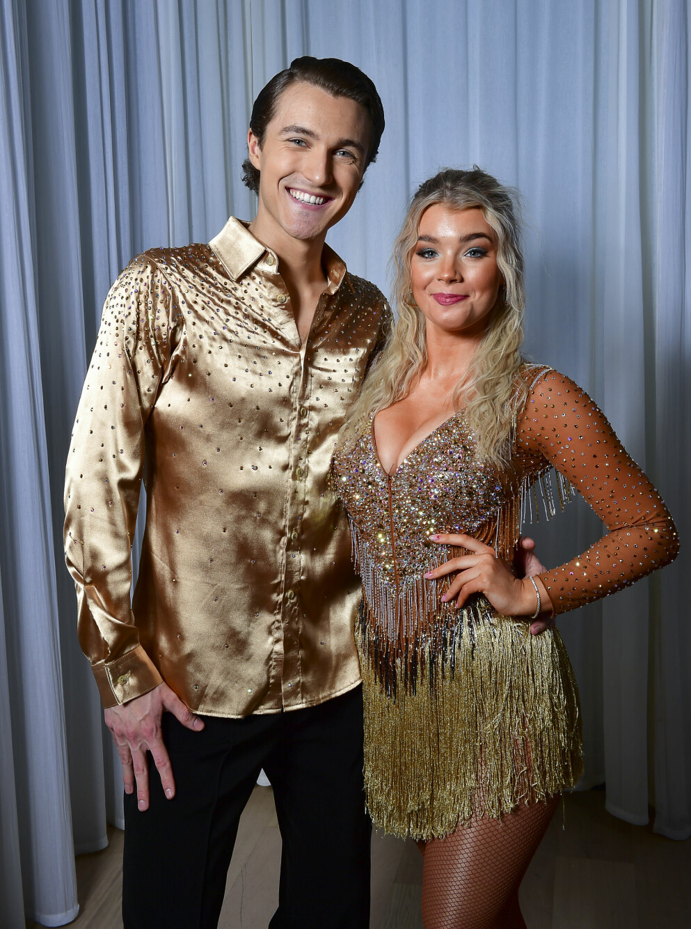 Kristina ”Keyyo” Petrushina med danspartnern Hugo Gustafsson i <span class=" italic" data-lab-italic_desktop="italic">Let's dance</span> 2021. Keyyo och Hugo Gustafsson i Let's dance 2021.
