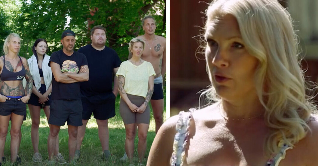 Farmen-deltagarna och Anna Brolin