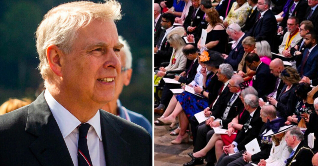 Prins Andrew utbuad under kung Charles kröning – bilderna från ceremonin