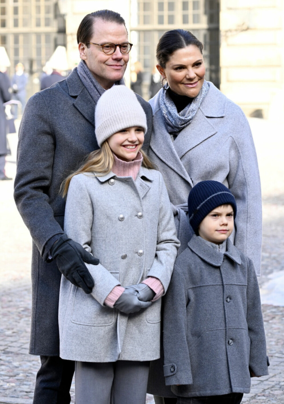 Kronprinsessfamiljen. Kronprinsessan Victoria med familj