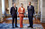 Kronprins Haakon och Daniel med kronprinsessan Victoria
