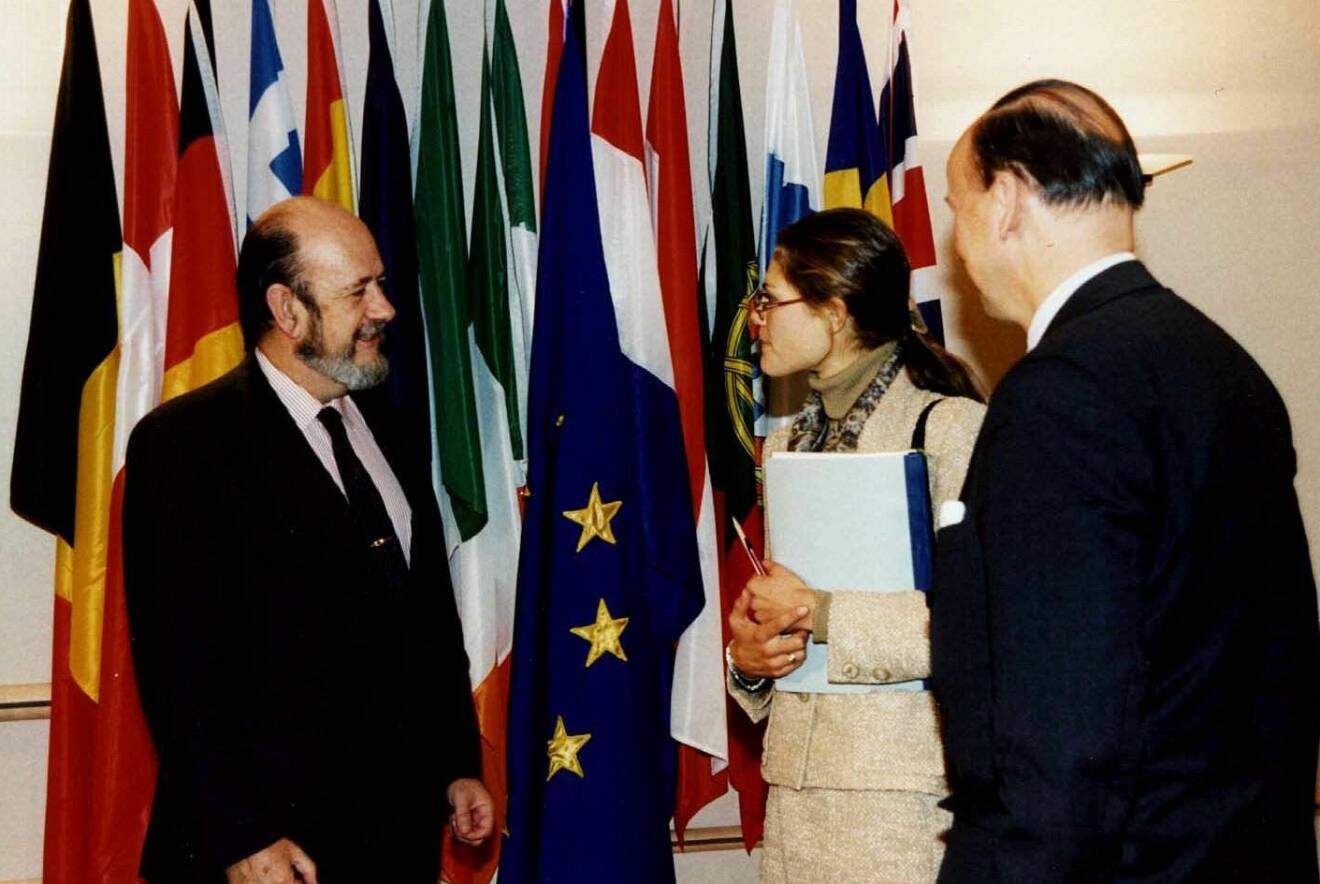 Kronprinsessan Victoria på besök i Europaparlamentet år 1997.
