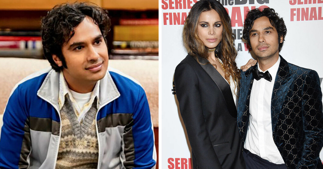 Kunal i Big bang theory och med frun Neha Kapur. Kunal Nayyar i Big bang theory och med frun Neha Kapur.