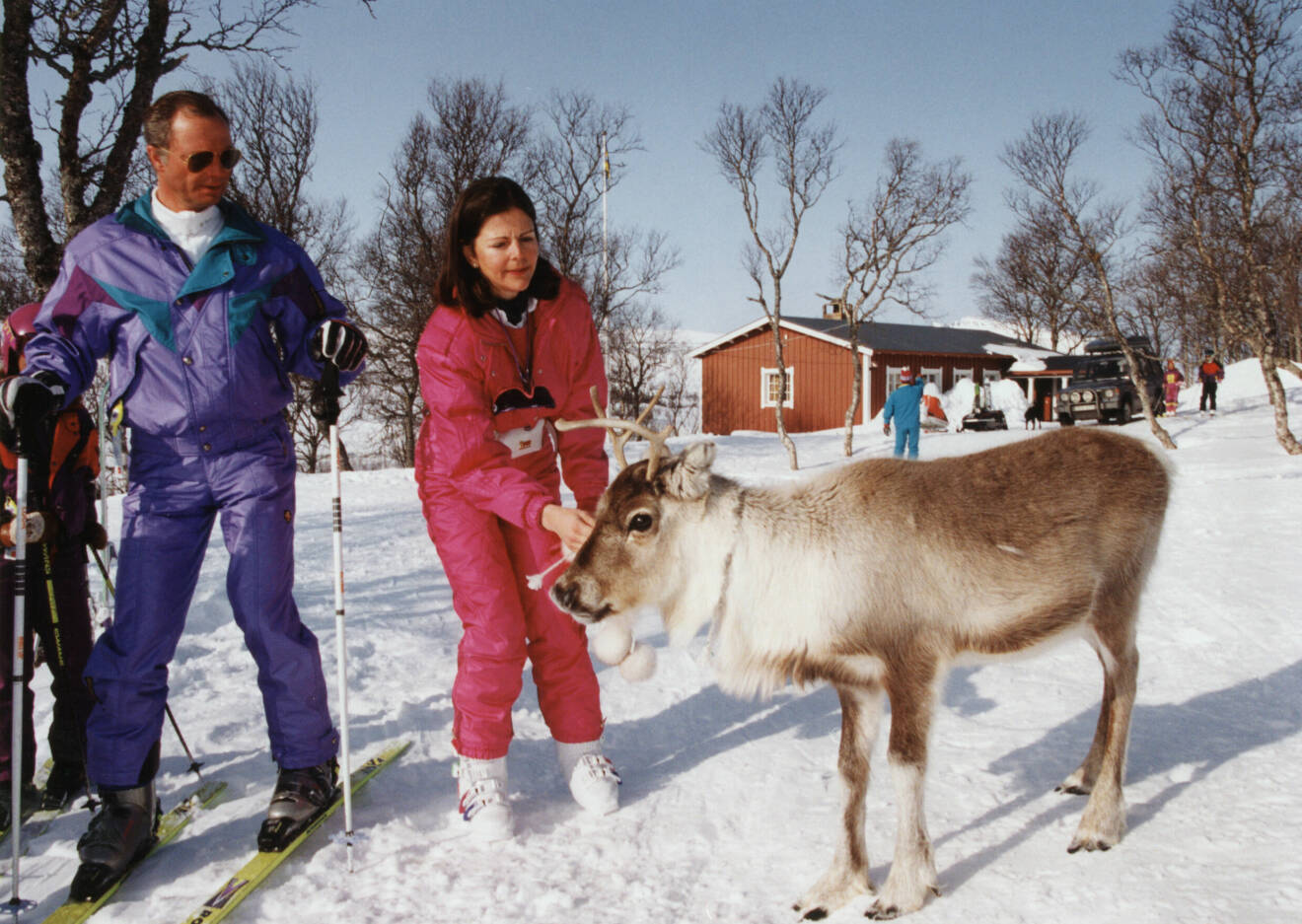 Kung Carl XVI Gustaf och drottning Silvia Storlien 1985