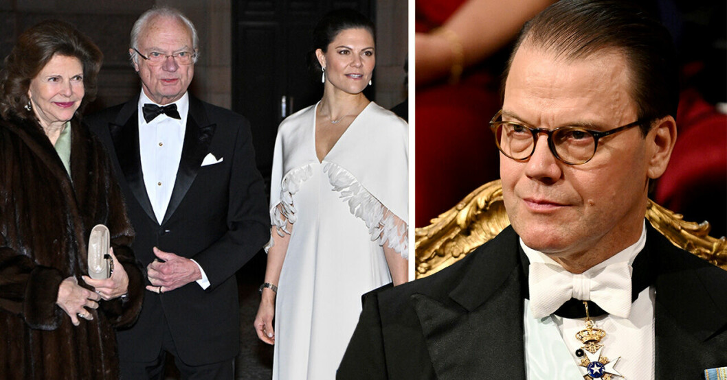 Prins Daniel, kronprinsessan Victoria, kung Carl Gustaf, drottning Silvia.