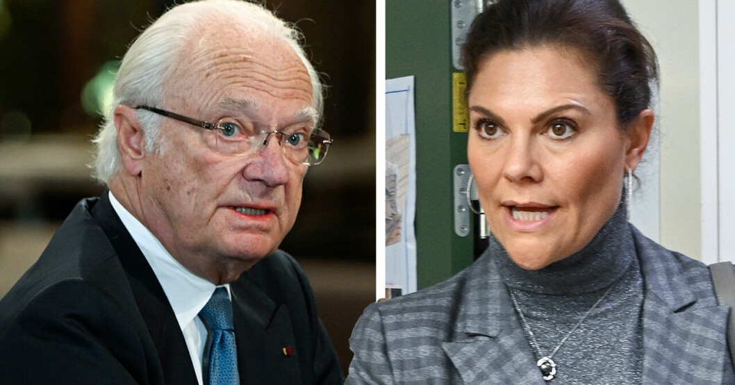 Kungen och prinsessan Victoria.