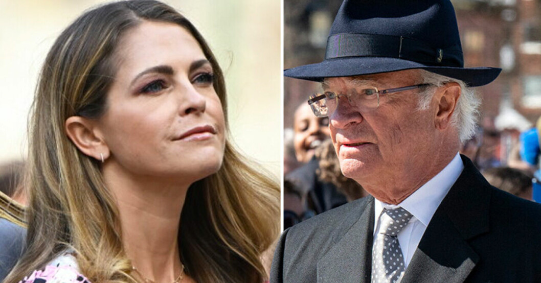 kungen och prinsessan Madeleine