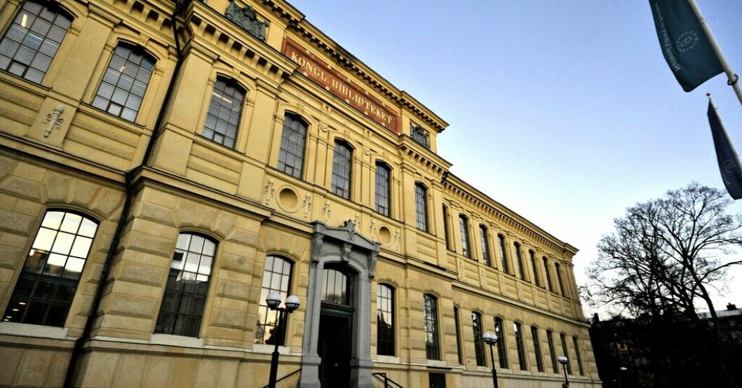 Kungliga Biblioteket i Stockholm. Arkivbild. Stulen bok återlämnas inte till KB