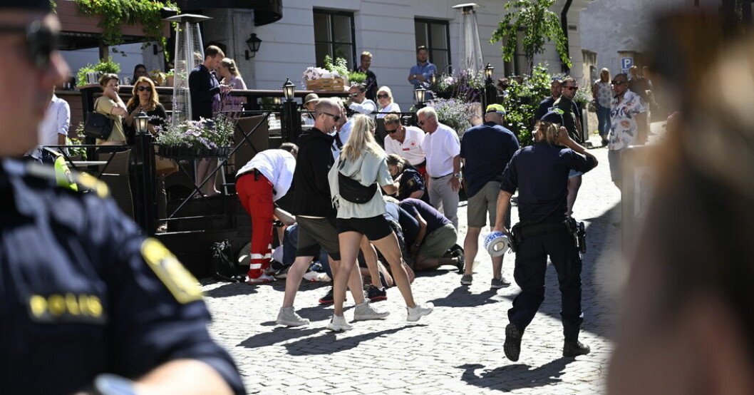 Kvinnan attackerades mitt i Visby bland andra Almedalsbesökare. Arkivbild. Höjd vaksamhet under årets Almedalsvecka