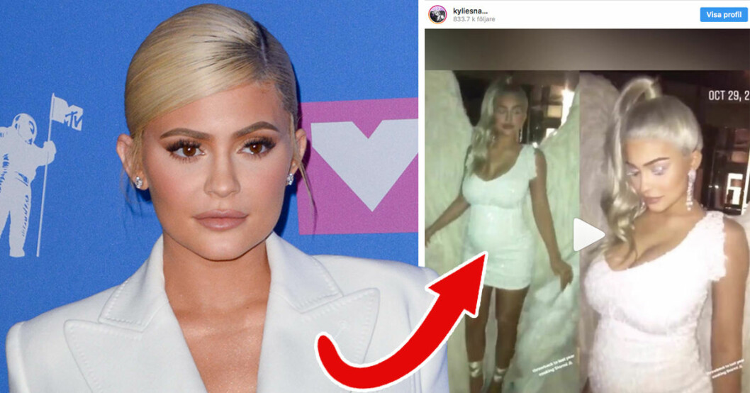 Under Halloween 2018 visade Kylie Jenner äntligen hur hon såg ut under förra årets Halloween då hon var gravid med dottern Stormi.