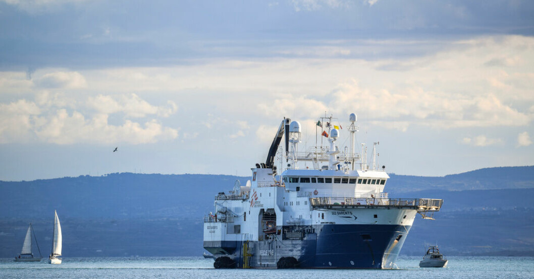 Läkare utan gränser räddningsfartyg Geo Barents. Arkivbild. 440 migranter räddade på Medelhavet