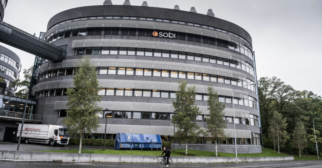 Läkemedelsbolaget Sobis huvudkontor i Solna. Arkivbild. Miljardförvärv av Sobi