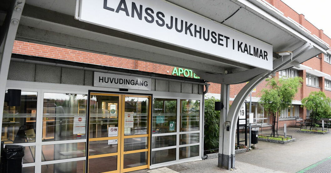 Länssjukhuset i Kalmar lex Maria-anmäler ett dödsfall. Arkivbild Sjuk kvinna misstänktes vara full – avled