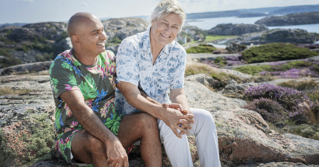 Lars Lerin och maken Junior har varit gifta sedan 2009
