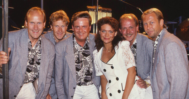 Göteborg juli 1992 - Dansbandet Lasse Stefanz på Liseberg.