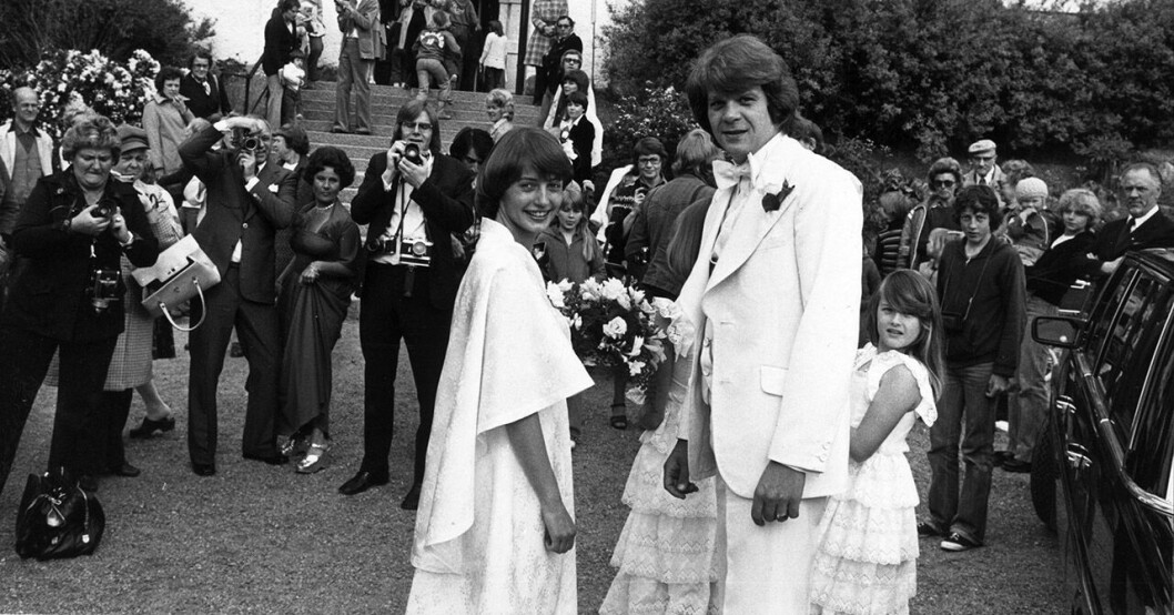 Lasse gifte sig med Eva 1976.