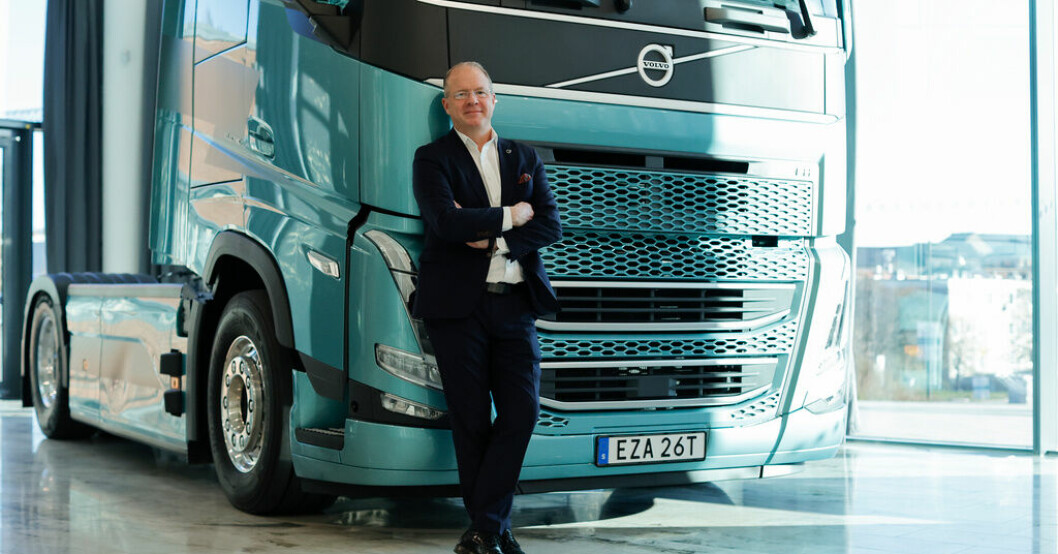 Lastbilskoncernen Volvos vd Martin Lundstedt. Arkivbild. Volvo avbryter fabriksköp