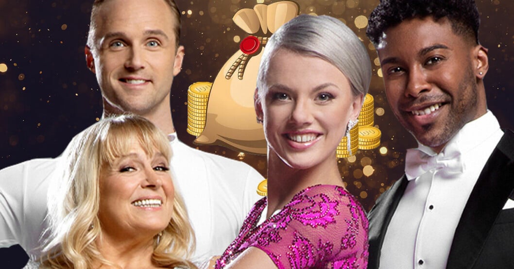 Calle Sterner, Sussie Eriksson, Linn Hegdal och John Lundvik i Let's dance 2020.