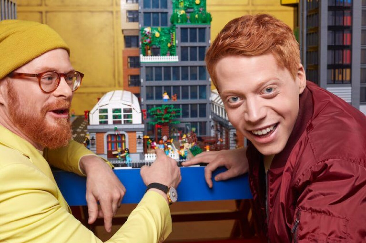 Magnus Göransson och Mauri Hermundsson. Lego Masters Sverige 2020