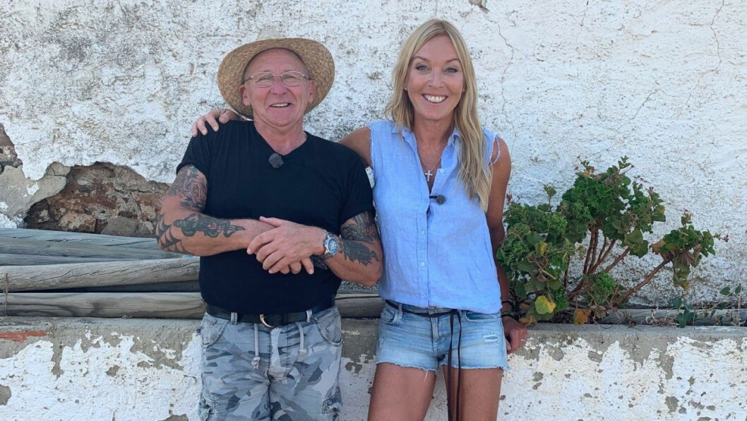 Leif och Bonde söker frus programledare Linda Lindorff. Bonde söker fru-Leif Eriksson och Linda Lindorff.