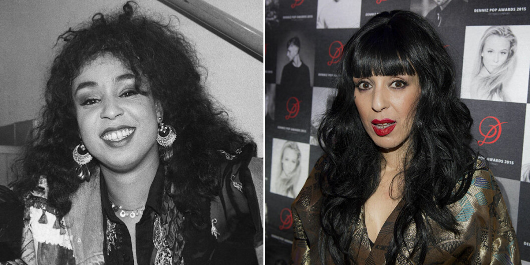 Leila K 1989 och 2015. Leila K då och nu