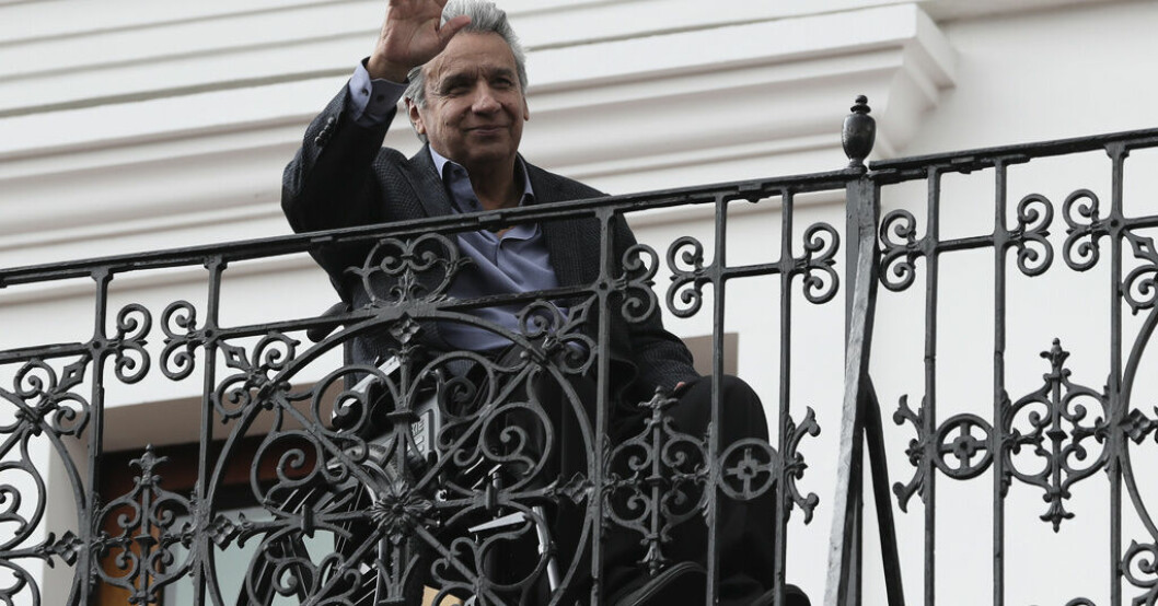 Lenín Moreno var president i Ecuador 2017–2021. Arkivbild. Begär husarrest för mutmisstänkt expresident