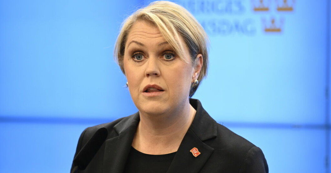 Lena Hallengren, Socialdemokraternas gruppledare i riksdagen. Arkivbild. S: Låt staten ta över all personlig assistans