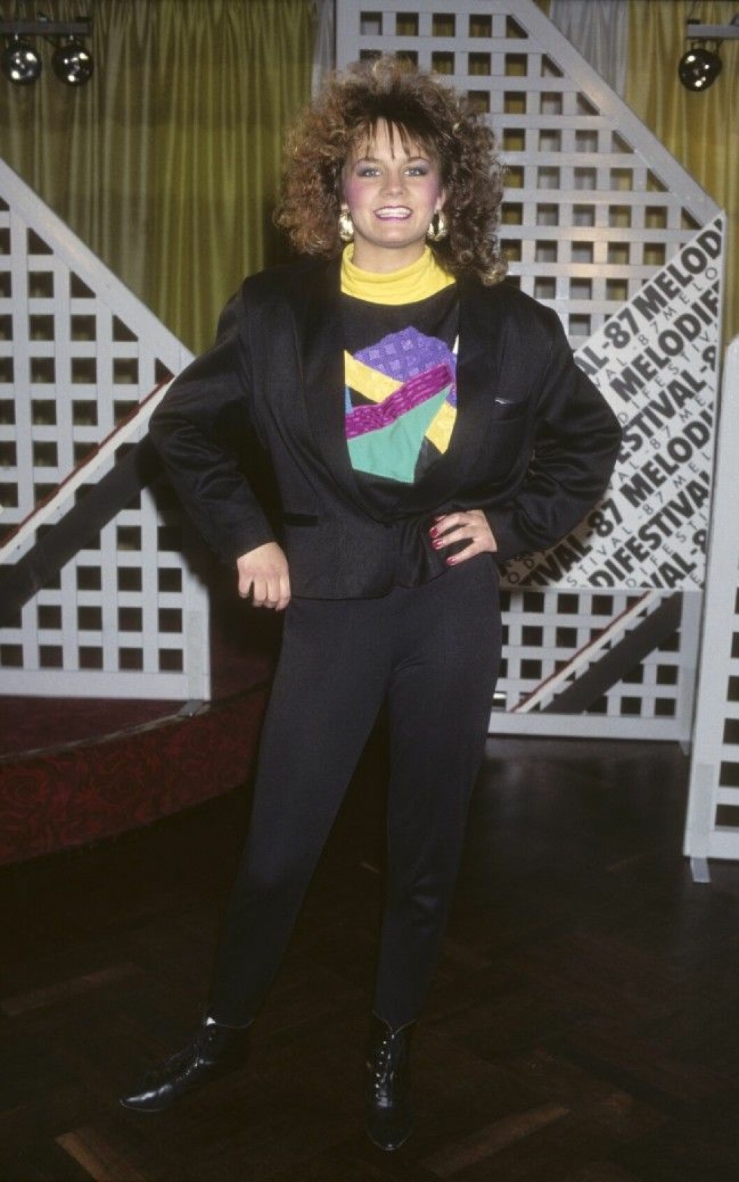 LENA PHILIPSSON artist vid Melodifestivalen 1987 Dia 22117