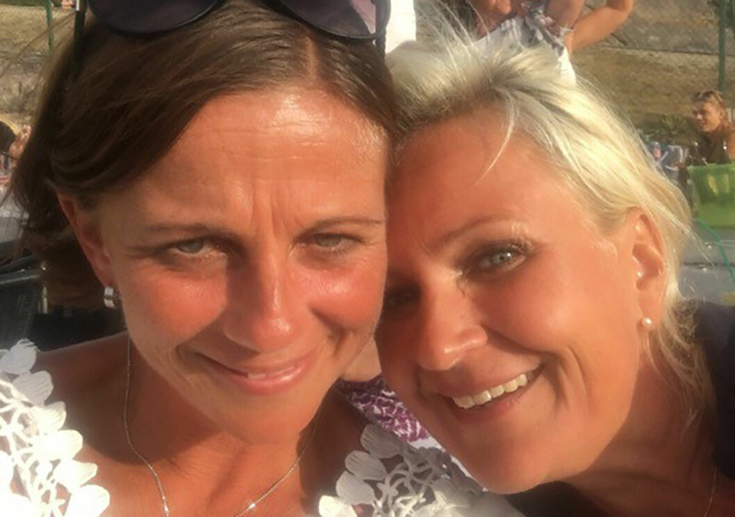 Lenita och Ensam mamma söker-vännen Veronica Andersson 2020. <strong>Foto: Privat.</strong> Lenita Colley och Ensam mamma söker-vännen Veronica Andersson 2020.