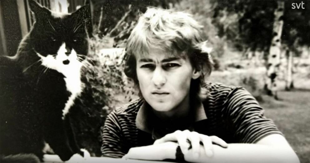Lars Lerin som ung.