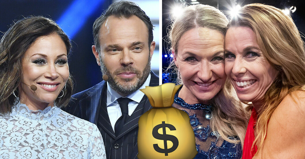 Tilde de Paula Eby, David Hellenius, Kristin Kaspersen, Magdalena Forsberg i Let's dance 2019