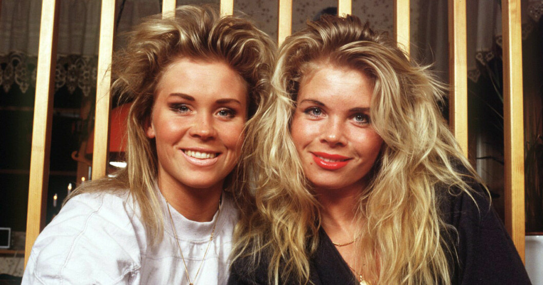 Lili & Susie 1988. Systrarna fick sitt genombrott med hiten ”Oh Mama”. Lili & Susie Päivärinta 1988.