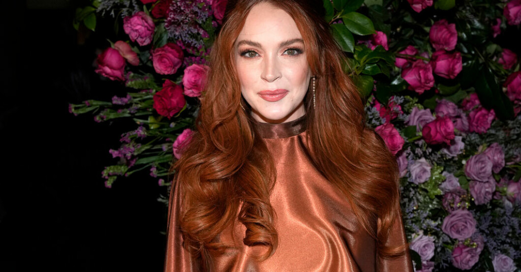 Lindsay Lohan väntar sitt första barn. Arkivbild. Lindsay Lohan är gravid