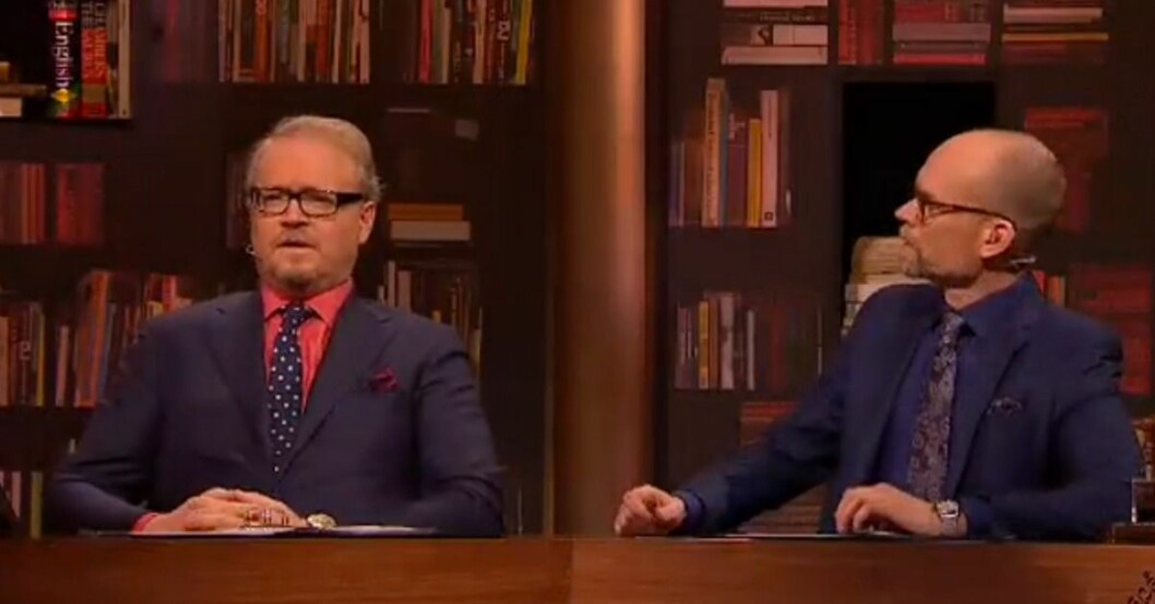 När Fredrik Lindström tog ton reagerade Kristian Luuk med att håna honom. lindstrom-sjunger