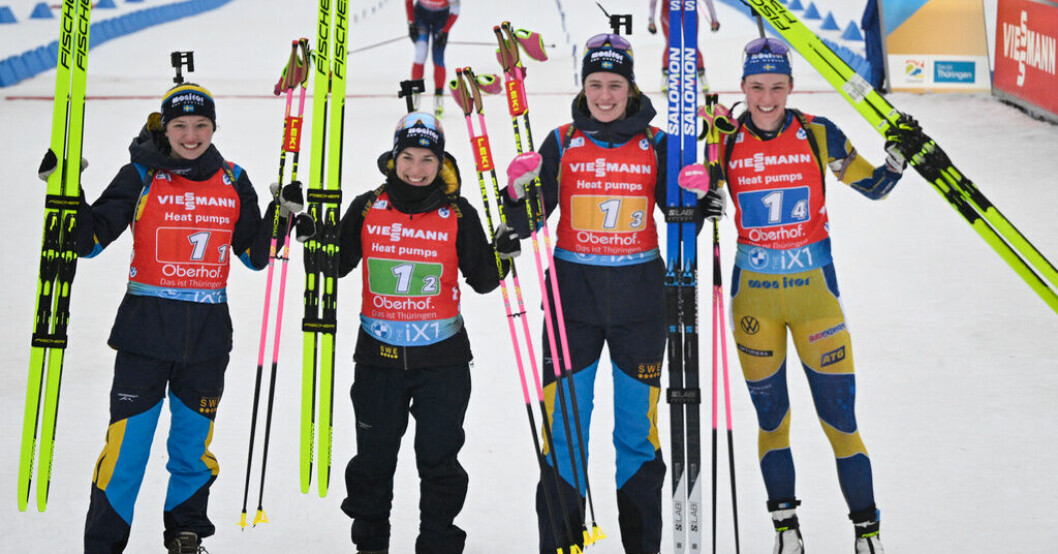Linn Persson, Anna Magnusson, Elvira Öberg och Hanna Öberg tog brons i damernas stafett i Oberhof – Sveriges historiska åttonde VM-medalj. Nytt VM-brons för Sverige: "Betyder mycket"