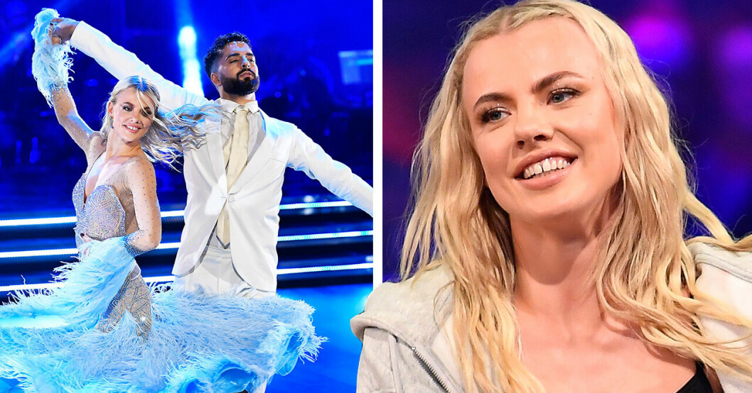 Linn Hegdal dansar med Filip Dikmen.