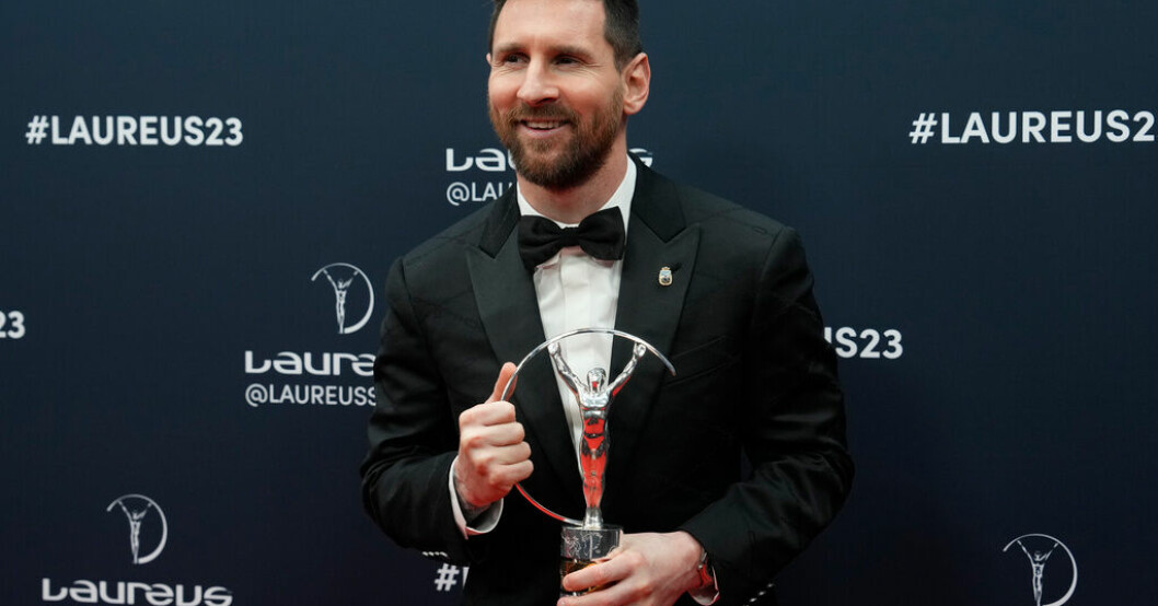 Lionel Messi, årets idrottare. Messi snuvade Duplantis på utmärkelse